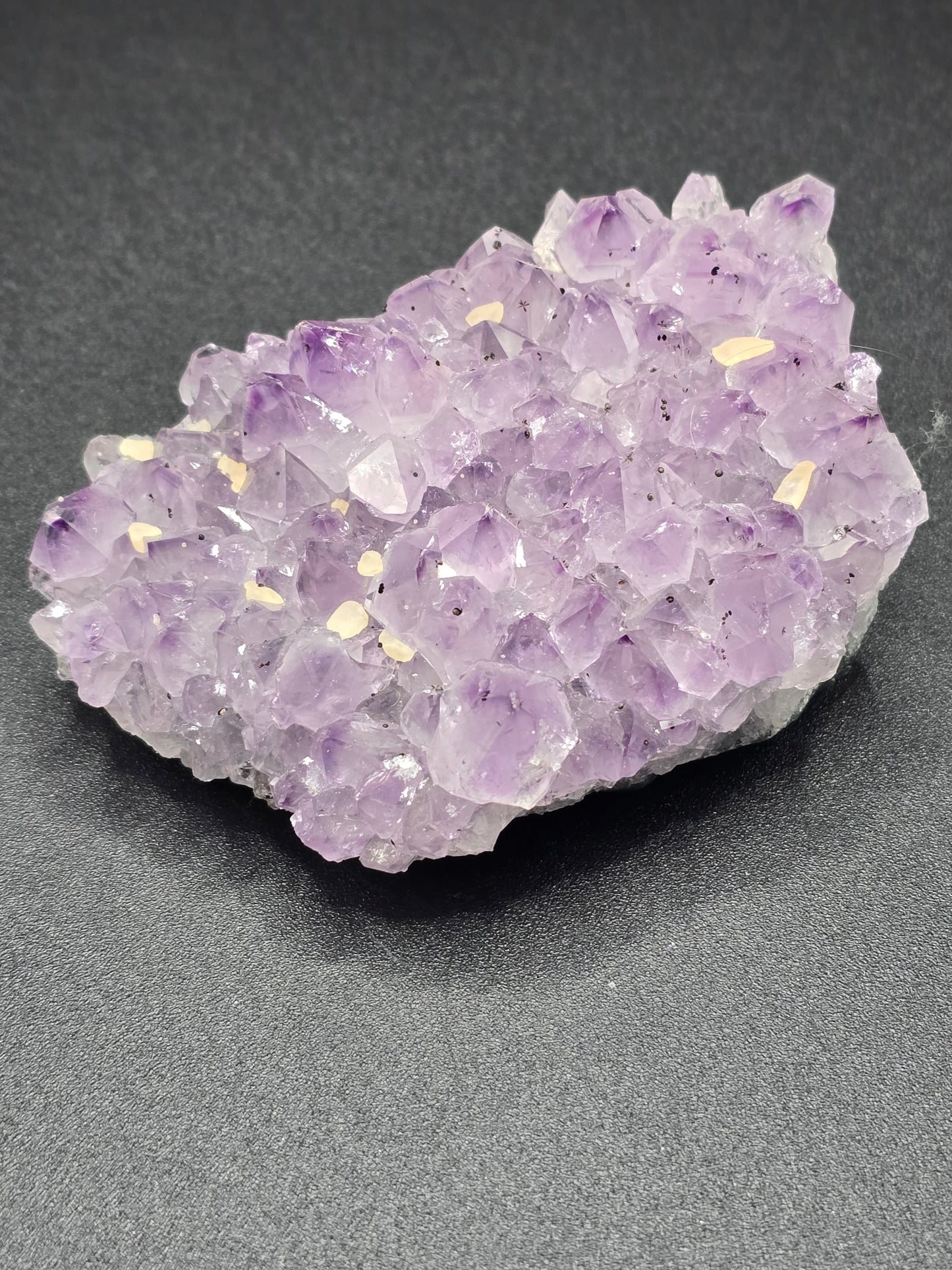 Amethyst with Calcite